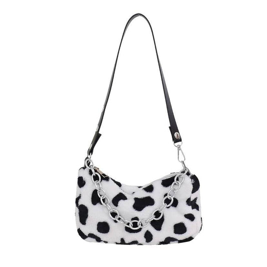 Leopard Pattern Plush Bag - PANGO