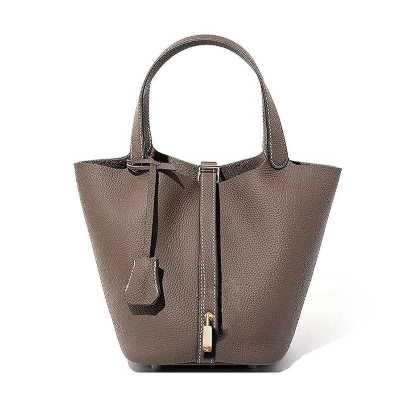 Hand Carry Soft Leather Large Capacity Handbag Diy Material