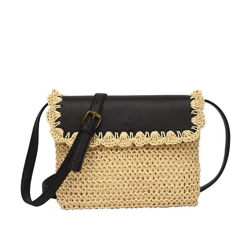 Women's Straw Mori Style Western Style All-matching Beach Crossbody Bag - PANGO