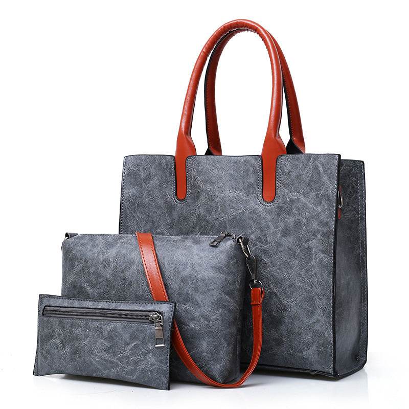 Three-piece Women's Bag European And American Fashion Retro - PANGO