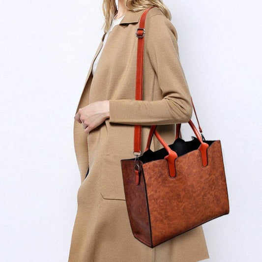 Three-piece Women's Bag European And American Fashion Retro - PANGO