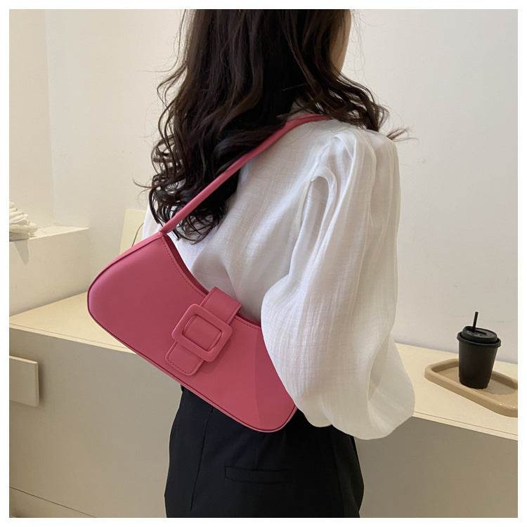 Western Style Shoulder Texture Crossbody Underarm Small Square Bag - PANGO