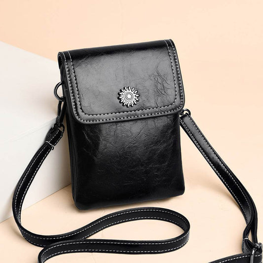 Fashion Simple Large Capacity Mobile Phone Bag Mini Crossbody Bag - PANGO