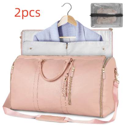 Large Capacity Travel Duffle Bag Women's Handbag Folding Suit Bag Waterproof Clothes Totes - PANGO