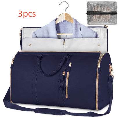 Large Capacity Travel Duffle Bag Women's Handbag Folding Suit Bag Waterproof Clothes Totes - PANGO