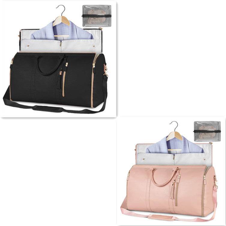 Large Capacity Travel Duffle Bag Women's Handbag Folding Suit Bag Waterproof Clothes Totes - PANGO