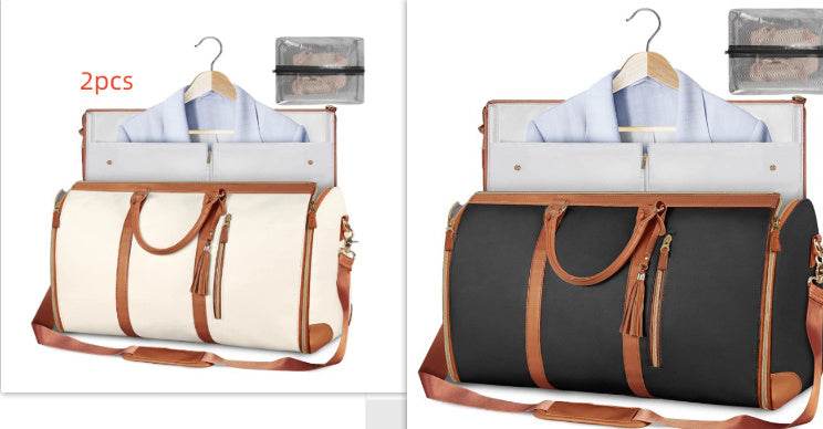 Large Capacity Travel Duffle Bag Women's Handbag Folding Suit Bag Waterproof Clothes Totes - PANGO