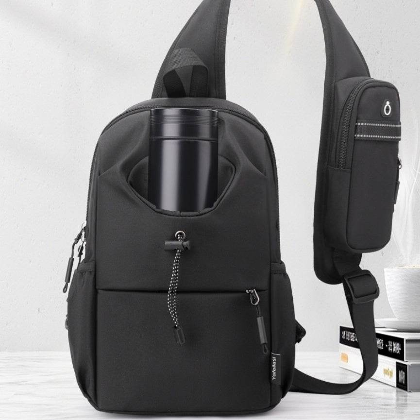 Men's Oxford Cloth Splash-proof Shoulder Crossbody Chest Bag - PANGO