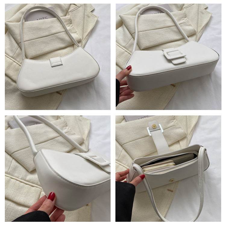 Western Style Shoulder Texture Crossbody Underarm Small Square Bag - PANGO