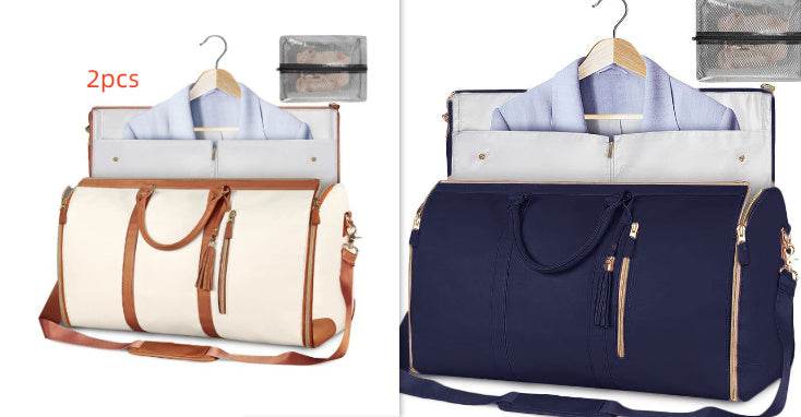 Large Capacity Travel Duffle Bag Women's Handbag Folding Suit Bag Waterproof Clothes Totes - PANGO