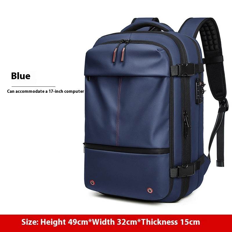 Travel Backpack Men's Business Multifunction Computer Bag Vacuum Compression Large-capacity Backpack - PANGO