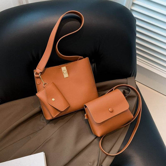 Western Style Hand Shoulder Bag Three-piece Messenger Bag - PANGO