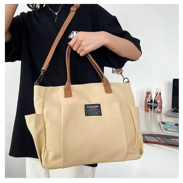 Large Capacity Shoulder Canvas Bag, Commuting Hand Bag - PANGO