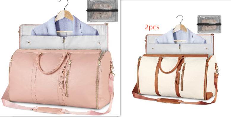 Large Capacity Travel Duffle Bag Women's Handbag Folding Suit Bag Waterproof Clothes Totes - PANGO