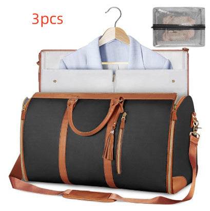 Large Capacity Travel Duffle Bag Women's Handbag Folding Suit Bag Waterproof Clothes Totes - PANGO