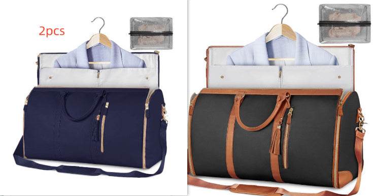 Large Capacity Travel Duffle Bag Women's Handbag Folding Suit Bag Waterproof Clothes Totes - PANGO