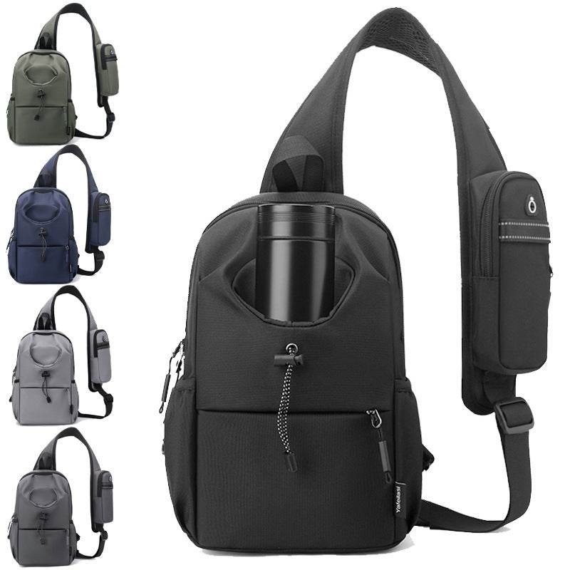 Men's Oxford Cloth Splash-proof Shoulder Crossbody Chest Bag - PANGO
