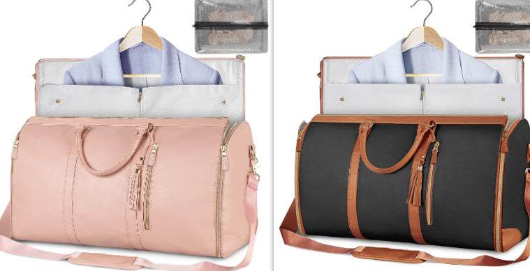Large Capacity Travel Duffle Bag Women's Handbag Folding Suit Bag Waterproof Clothes Totes - PANGO