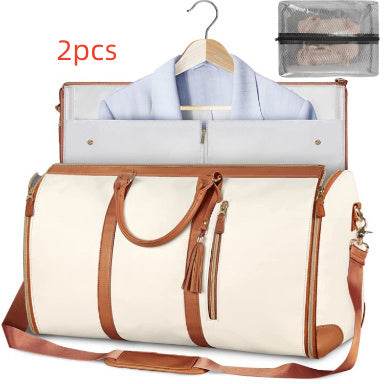 Large Capacity Travel Duffle Bag Women's Handbag Folding Suit Bag Waterproof Clothes Totes - PANGO