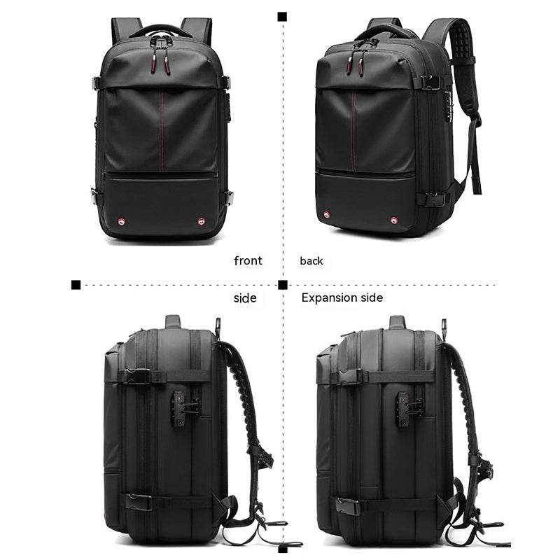 Travel Backpack Men's Business Multifunction Computer Bag Vacuum Compression Large-capacity Backpack - PANGO