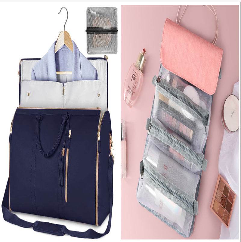 Large Capacity Travel Duffle Bag Women's Handbag Folding Suit Bag Waterproof Clothes Totes - PANGO