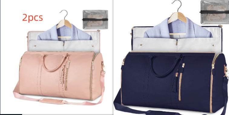 Large Capacity Travel Duffle Bag Women's Handbag Folding Suit Bag Waterproof Clothes Totes - PANGO