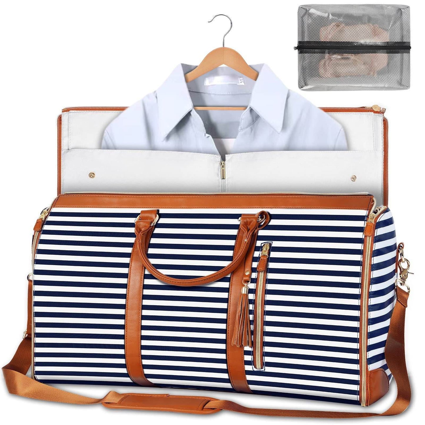 Large Capacity Travel Duffle Bag Women's Handbag Folding Suit Bag Waterproof Clothes Totes - PANGO