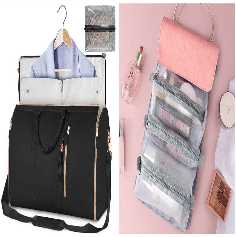 Large Capacity Travel Duffle Bag Women's Handbag Folding Suit Bag Waterproof Clothes Totes - PANGO
