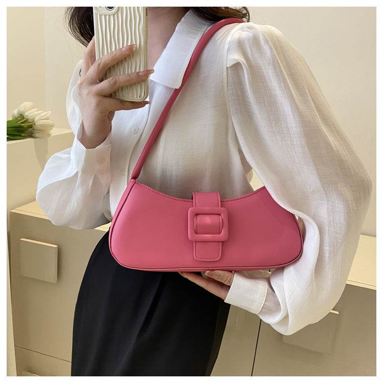 Western Style Shoulder Texture Crossbody Underarm Small Square Bag - PANGO