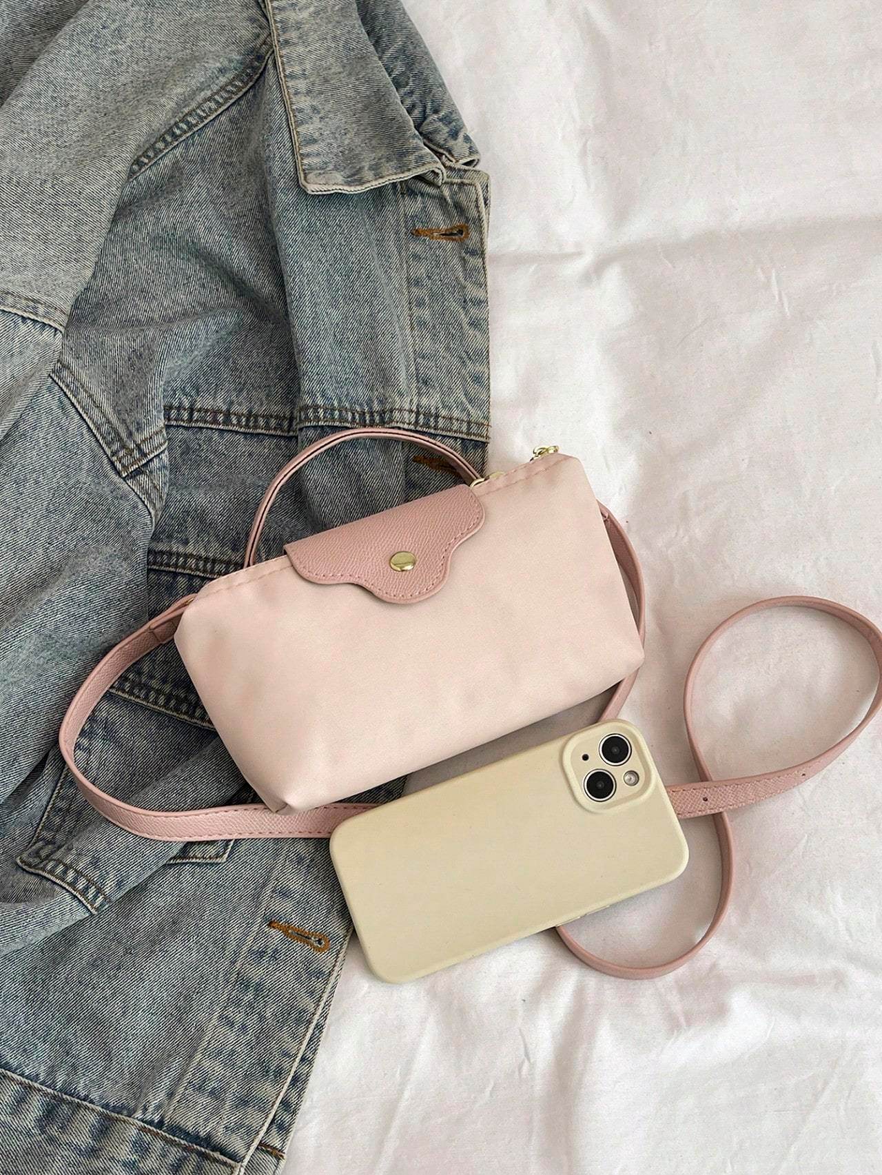 Casual Solid Color Fashionable Women's Handbag Crossbody Bag - PANGO
