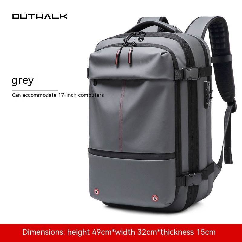 Travel Backpack Men's Business Multifunction Computer Bag Vacuum Compression Large-capacity Backpack - PANGO