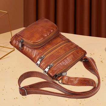 Soft Leather Shoulder Messenger Bag