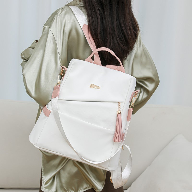 Oxford Cloth Stitching Women'S Backpack