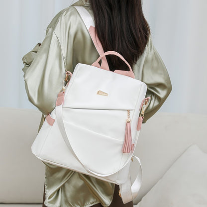 Oxford Cloth Stitching Women'S Backpack