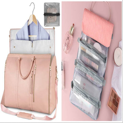 Large Capacity Travel Duffle Bag Women's Handbag Folding Suit Bag Waterproof Clothes Totes - PANGO
