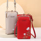 Flower Embroidery Phone Bag