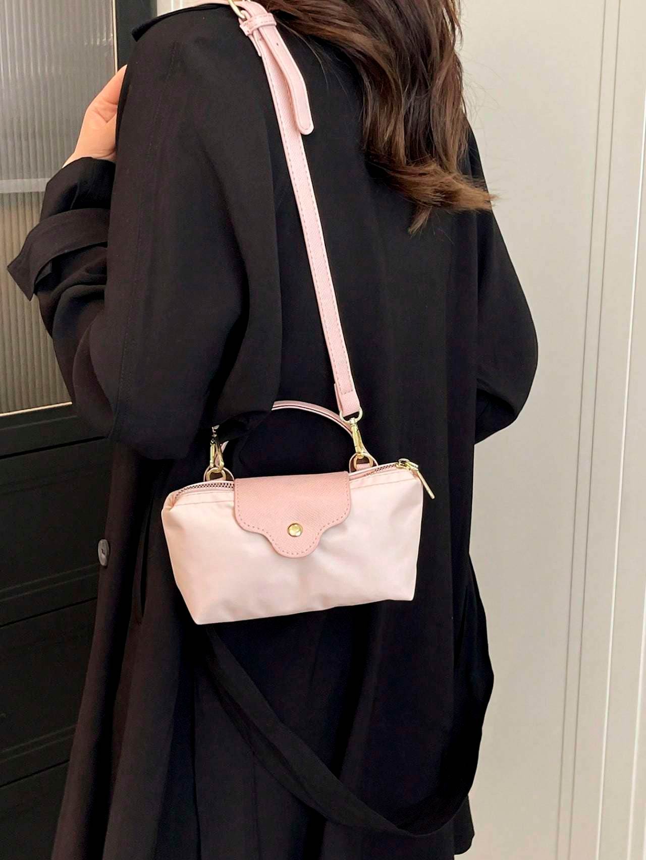 Casual Solid Color Fashionable Women's Handbag Crossbody Bag - PANGO