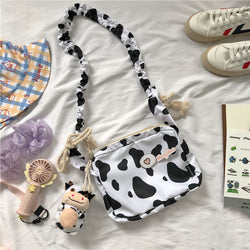 Cute Cow Student Shoulder Bag