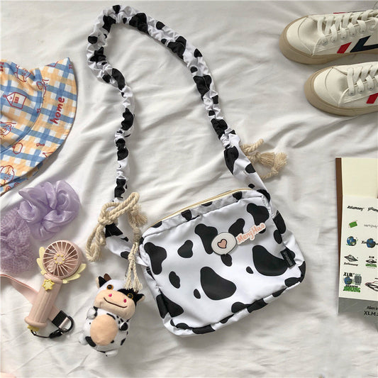 Cute Cow Student Shoulder Bag