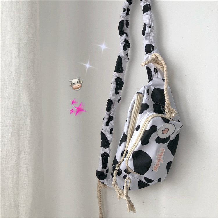 Cute Cow Student Shoulder Bag