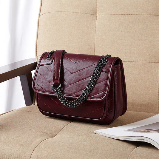 Cowhide Shoulder Bag Women