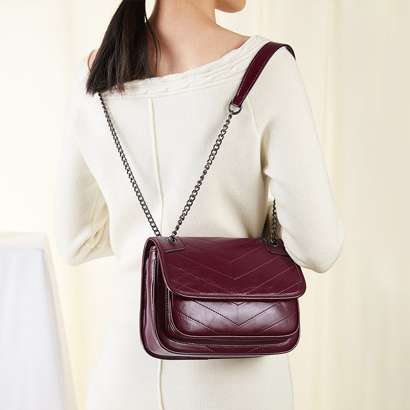 Cowhide Shoulder Bag Women