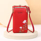 Flower Embroidery Phone Bag