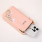 Flower Embroidery Phone Bag