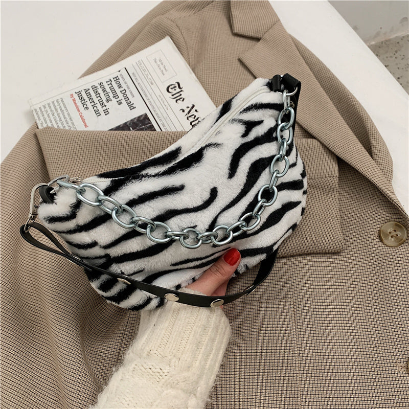 Leopard Pattern Plush Bag