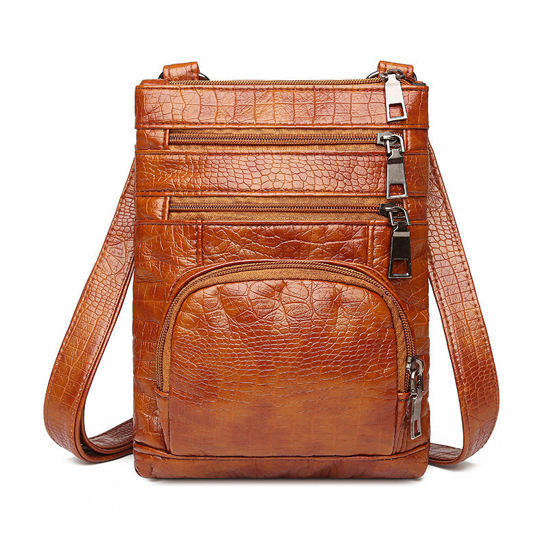 Soft Leather Shoulder Messenger Bag