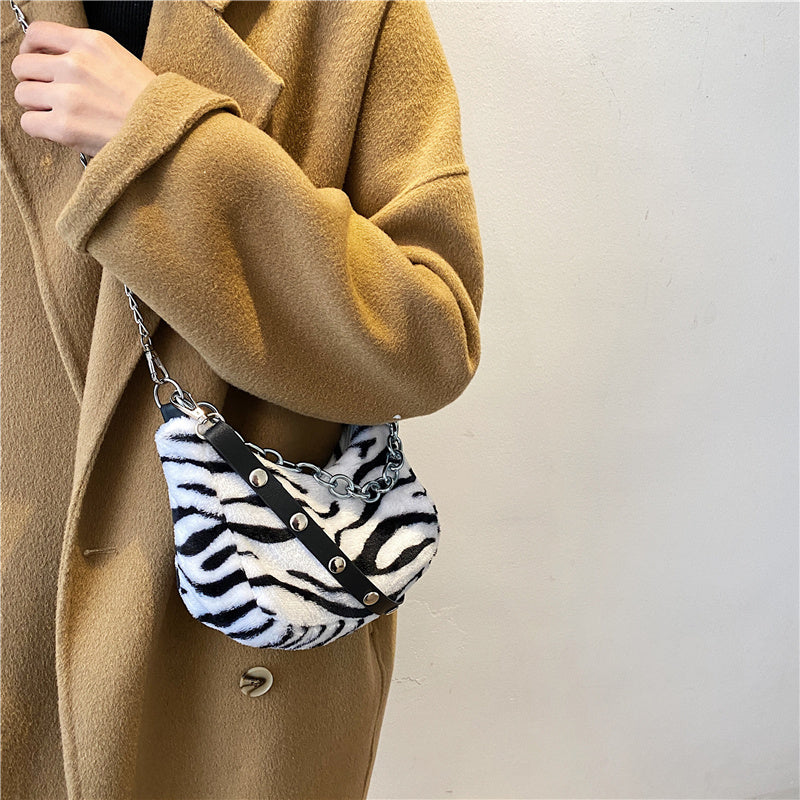 Leopard Pattern Plush Bag