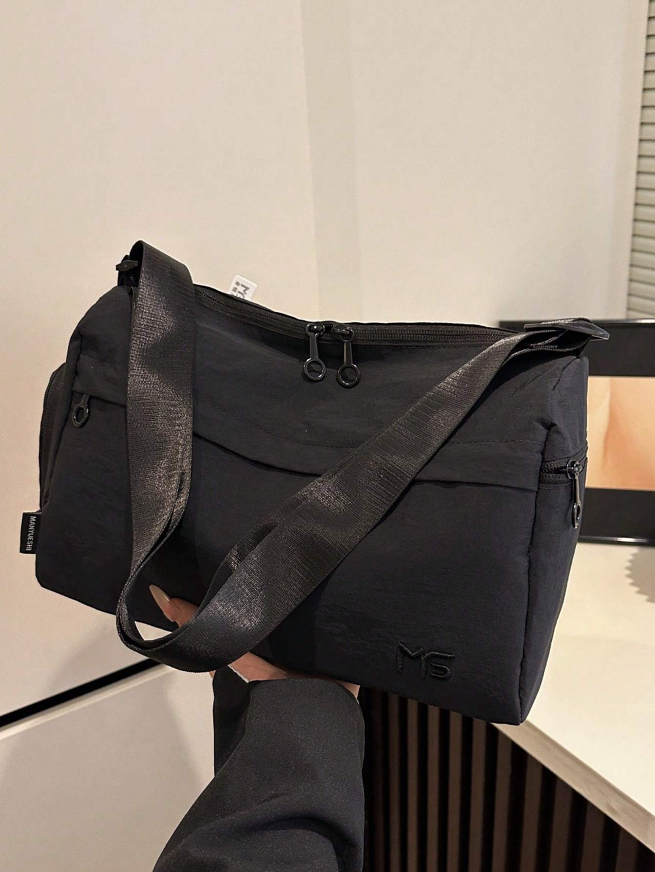Lightweight Washed Fabric Yoga Bag For Women