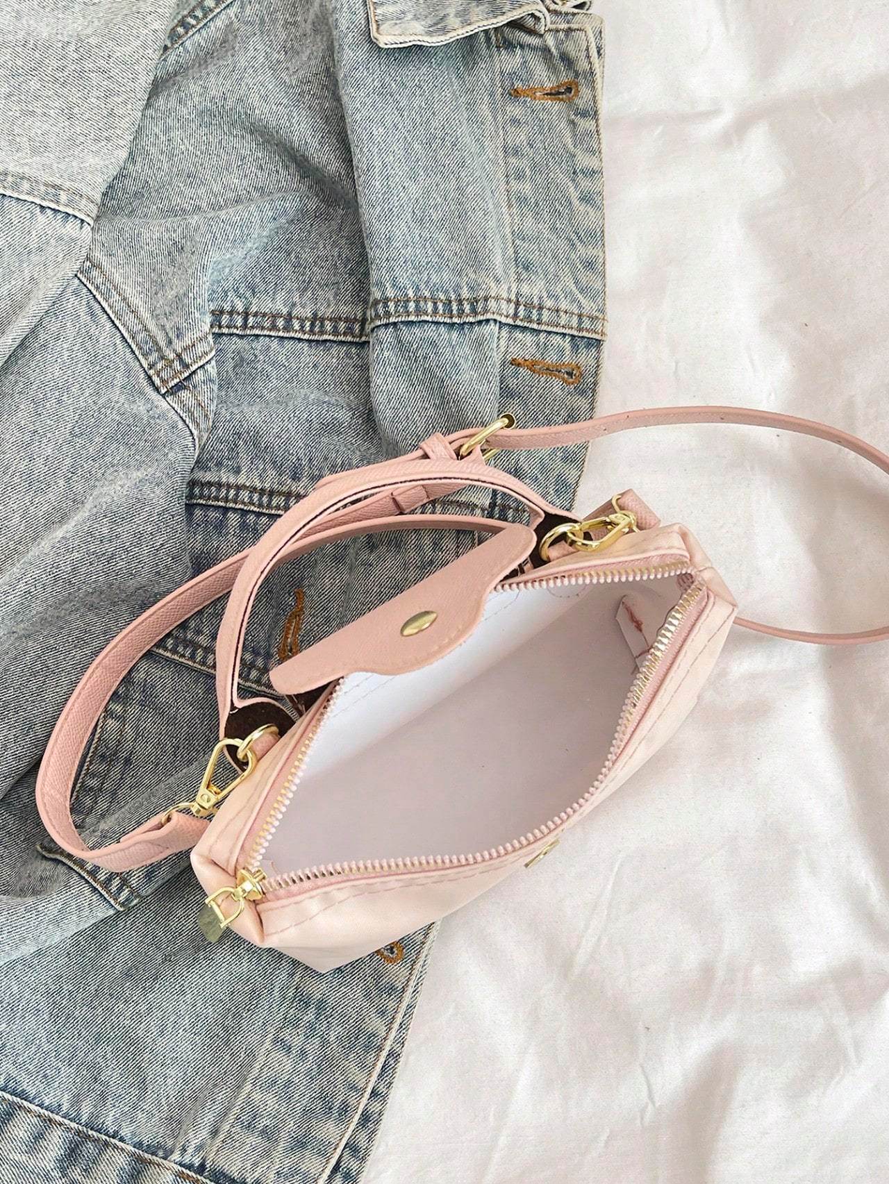 Casual Solid Color Fashionable Women's Handbag Crossbody Bag - PANGO