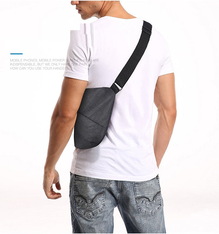 Digital Storage Canvas Chest Bag